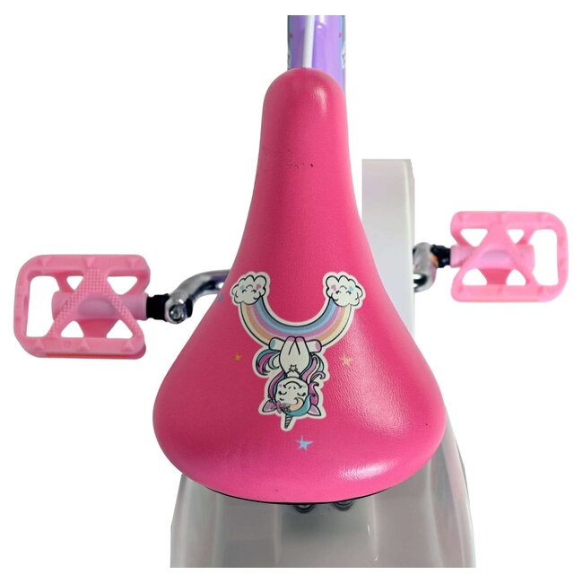 Volare Unicorn meisjesfiets 12 inch Twee handremmen