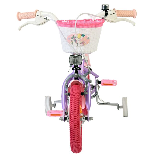 Volare Unicorn meisjesfiets 12 inch Twee handremmen