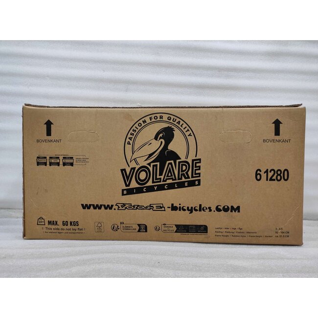 Volare Unicorn meisjesfiets 12 inch Twee handremmen