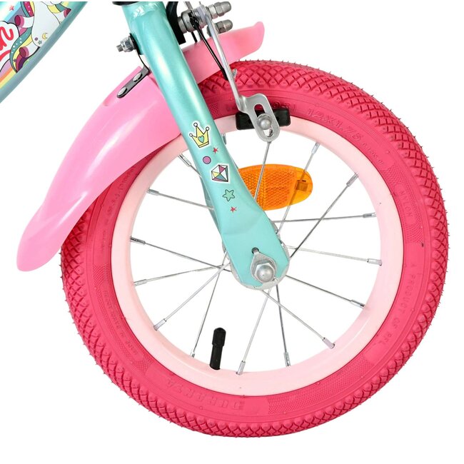 Volare Unicorn meisjesfiets 12 inch Twee handremmen