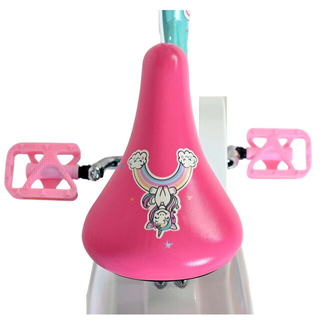 Volare Unicorn meisjesfiets 12 inch Twee handremmen