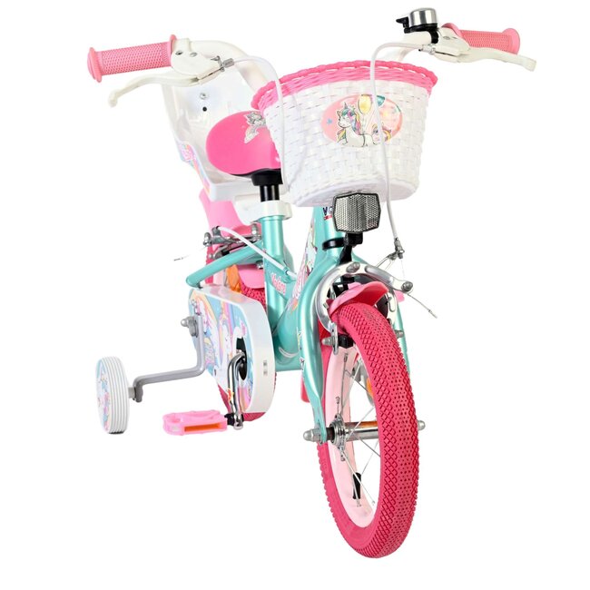 Volare Unicorn meisjesfiets 12 inch Twee handremmen
