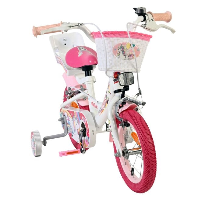 Volare Unicorn meisjesfiets 12 inch Twee handremmen