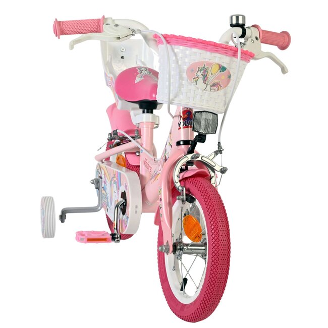 Volare fietsen Unicorn meisjesfiets 12 inch Twee handremmen