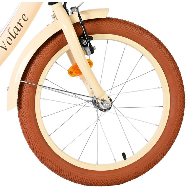 Volare fietsen Ashley meisjesfiets 18 inch Creme Twee handremmen