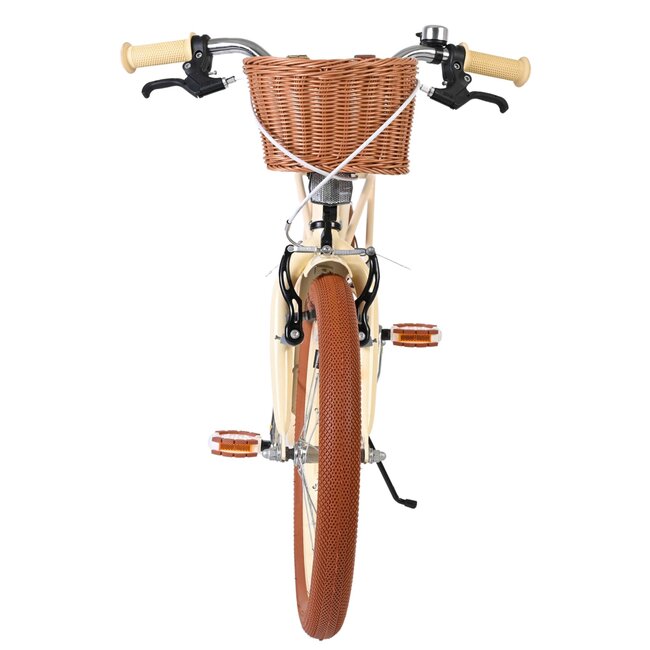 Volare fietsen Ashley meisjesfiets 18 inch Creme Twee handremmen