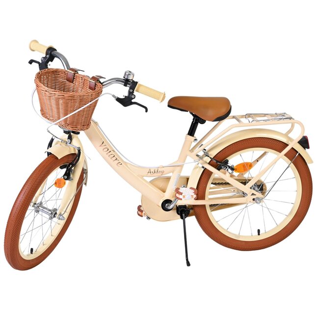 Volare fietsen Ashley meisjesfiets 18 inch Creme Twee handremmen