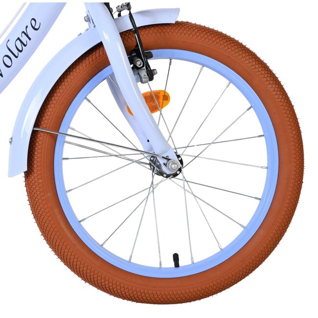 Volare fietsen Ashley meisjesfiets 18 inch Pastel Blauw Twee handremmen