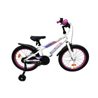 Volare Lily meisjesfiets 18 inch roze paars Twee handremmen