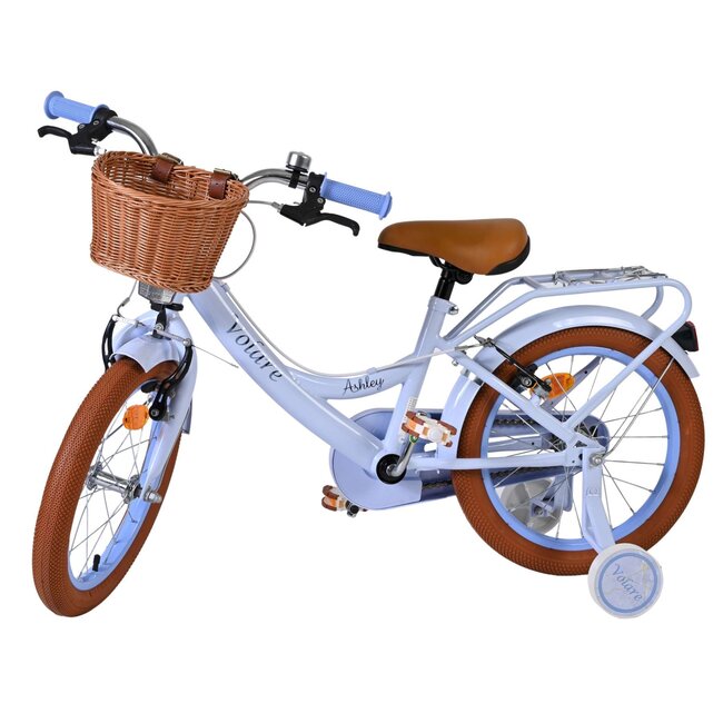 Volare Ashley meisjesfiets 16 inch Pastel Blauw Twee Handremmen