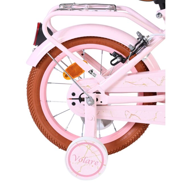 Volare fietsen Ashley meisjesfiets 14 inch Twee Handremmen