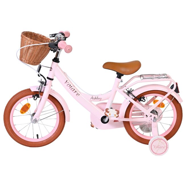 Volare fietsen Ashley meisjesfiets 14 inch Twee Handremmen