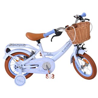 Volare Ashley meisjesfiets 12 inch Pastel Blauw Twee handremmen