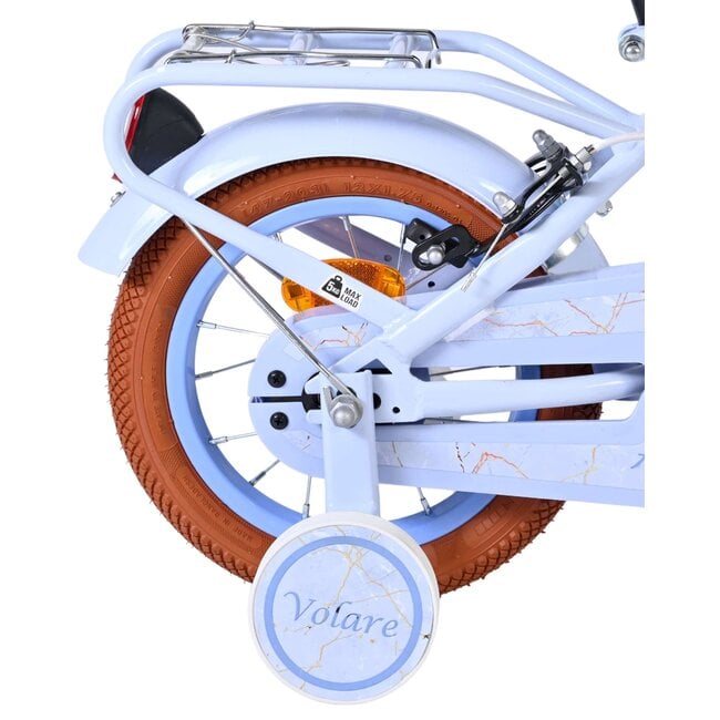 Volare Ashley meisjesfiets 12 inch Pastel Blauw Twee handremmen