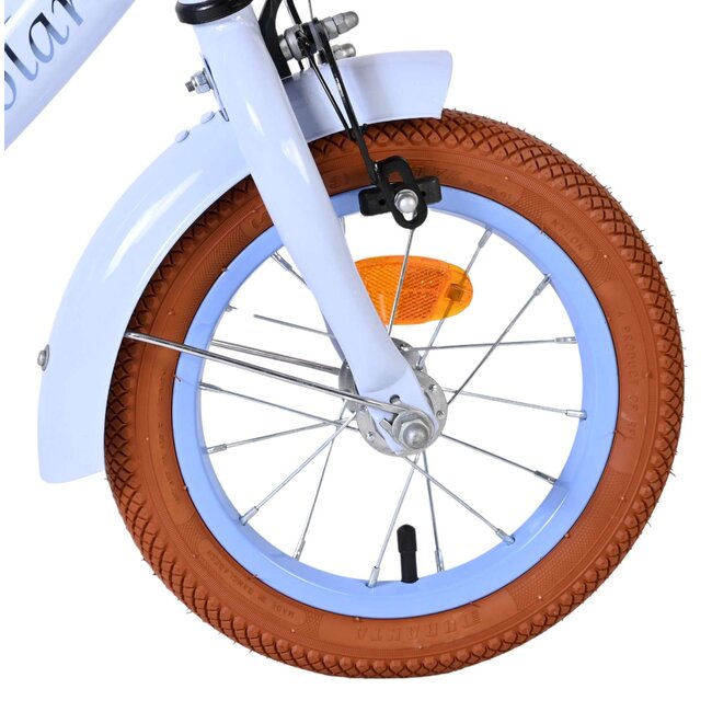 Volare Ashley meisjesfiets 12 inch Pastel Blauw Twee handremmen