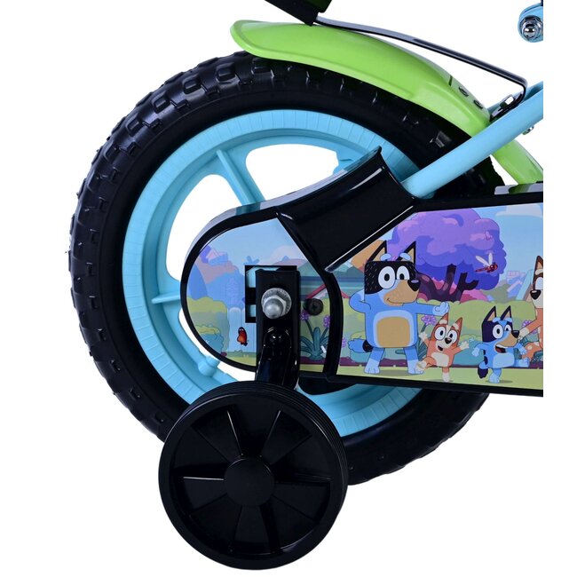 Bluey jongensfiets Mag Wheels 12 inch Blauw