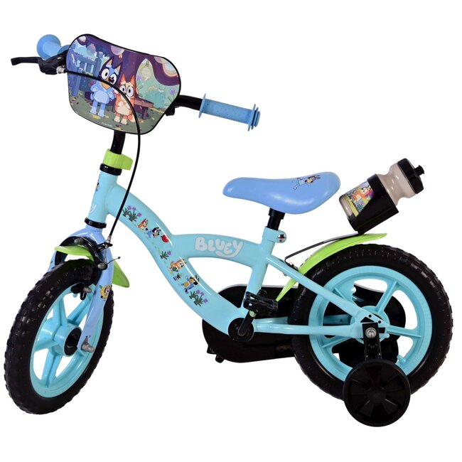 Bluey jongensfiets Mag Wheels 12 inch Blauw