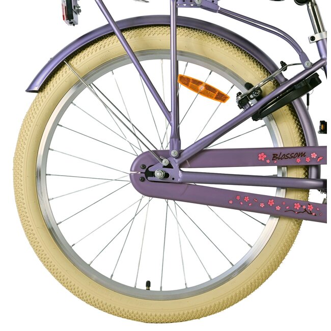 Volare fietsen Blossom meisjesfiets 24 inch Paars Twee handremmen