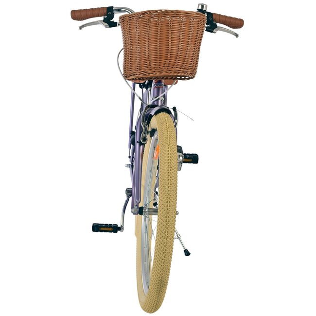 Volare fietsen Blossom meisjesfiets 24 inch Paars Twee handremmen