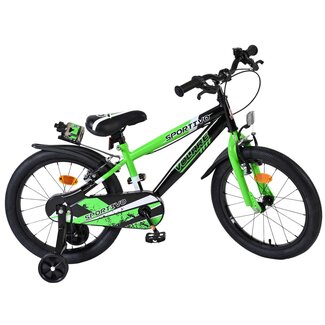Volare Sportivo jongensfiets 18 inch zwart Twee Handremmen