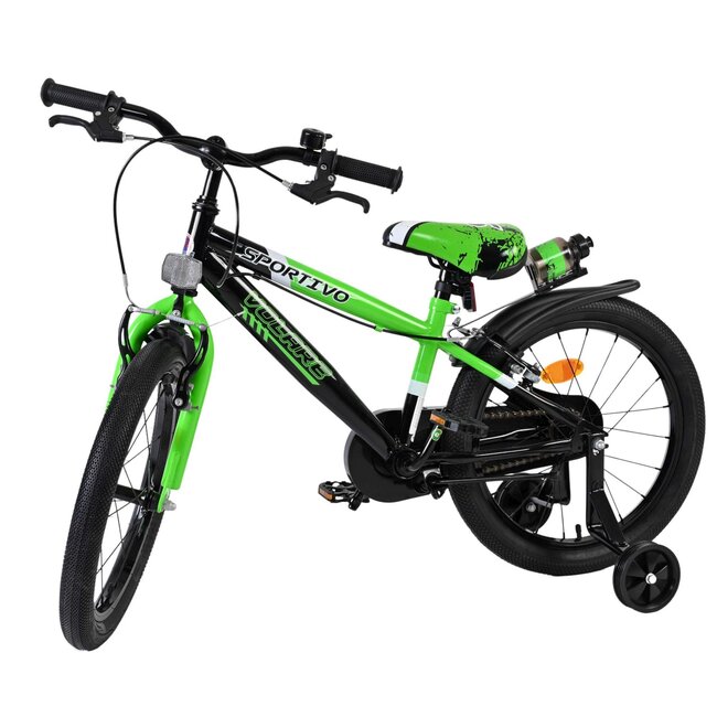 Volare Sportivo jongensfiets 18 inch zwart Twee Handremmen