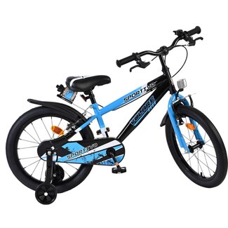 Volare Sportivo jongensfiets 18 inch zwart Twee Handremmen