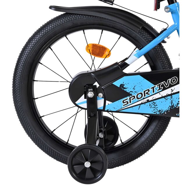 Volare fietsen Sportivo jongensfiets 18 inch zwart