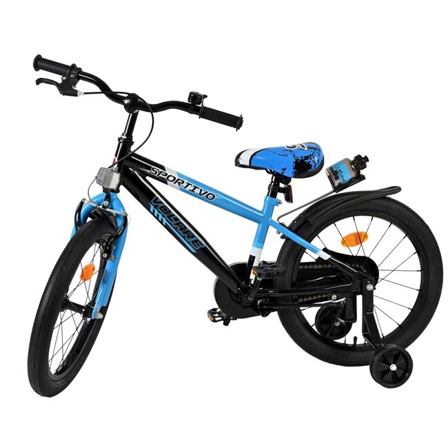 Volare fietsen Sportivo jongensfiets 18 inch zwart
