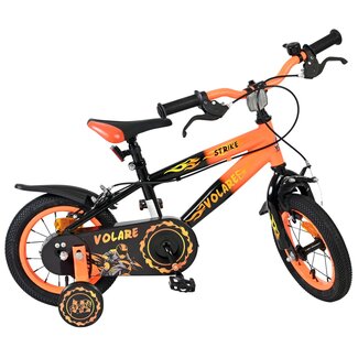 Volare fietsen Strike jongensfiets 12 inch zwart Twee Handremmen