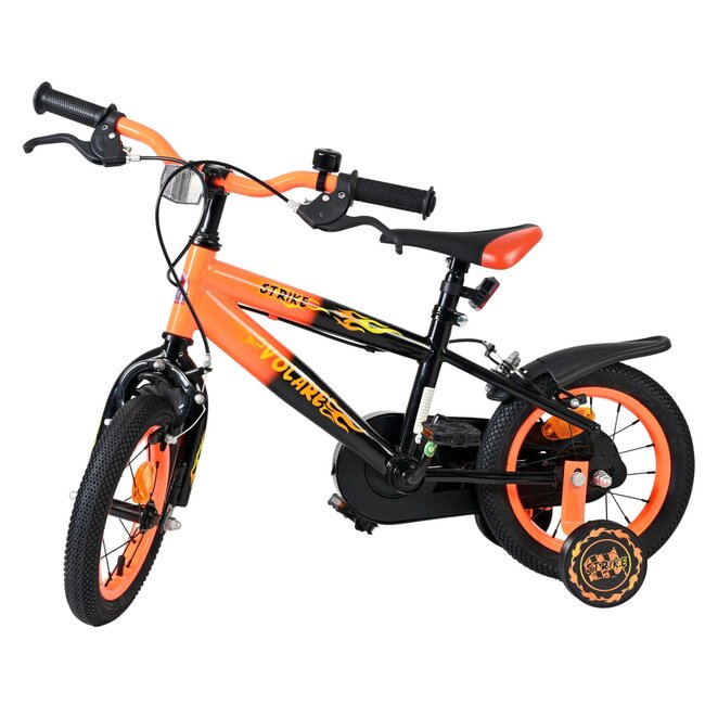 Volare fietsen Strike jongensfiets 12 inch zwart Twee Handremmen