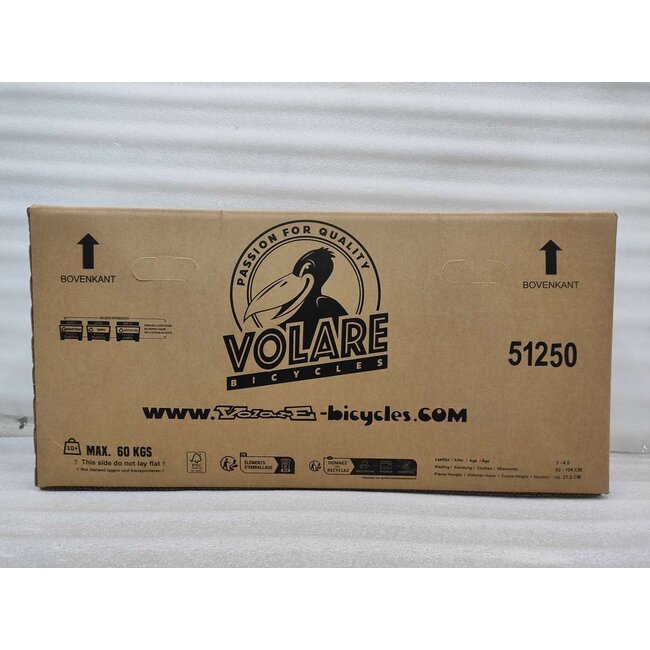 Volare fietsen Strike jongensfiets 12 inch zwart Twee Handremmen