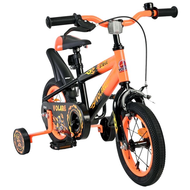 Volare fietsen Strike jongensfiets 12 inch zwart