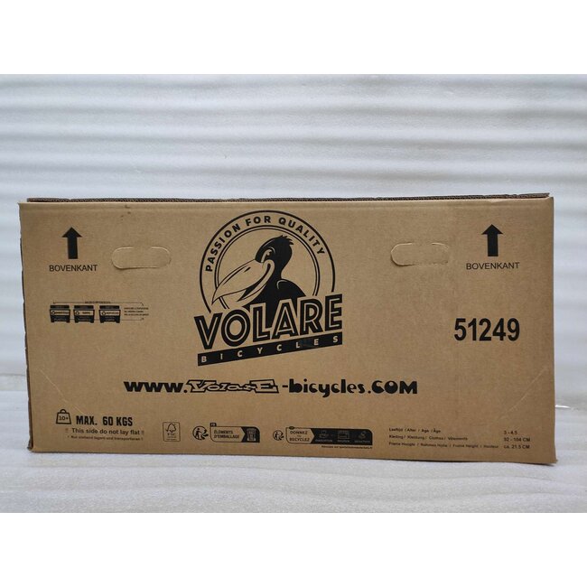 Volare fietsen Strike jongensfiets 12 inch zwart