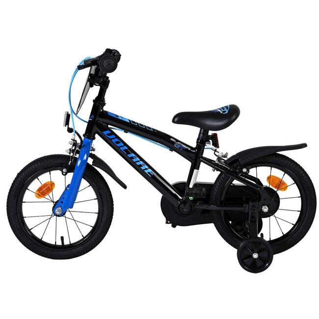 Volare Super GT jongensfiets 14 inch Blauw Twee handremmen