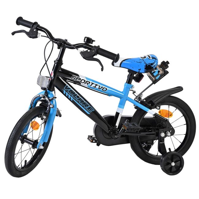 Volare Sportivo jongensfiets 14 inch blauw Twee Handremmen
