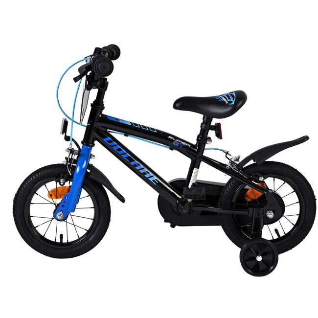 Volare fietsen Super GT jongensfiets 12 inch Blauw Twee handremmen