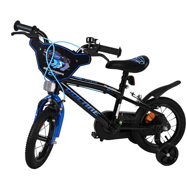 Volare fietsen Super GT jongensfiets 12 inch Blauw Twee handremmen