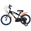 jongensfiets 16 inch oranje blauw Twee handremmen