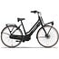 Cortina E-U4 Next damesfiets in Jet Black Matte met witte velgen - zijaanzicht
