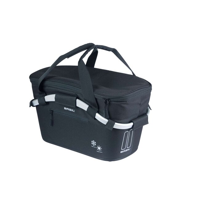 Basil Classic Carry All fietsmand Zwart / 18 liter / Achter MIK, isolerend