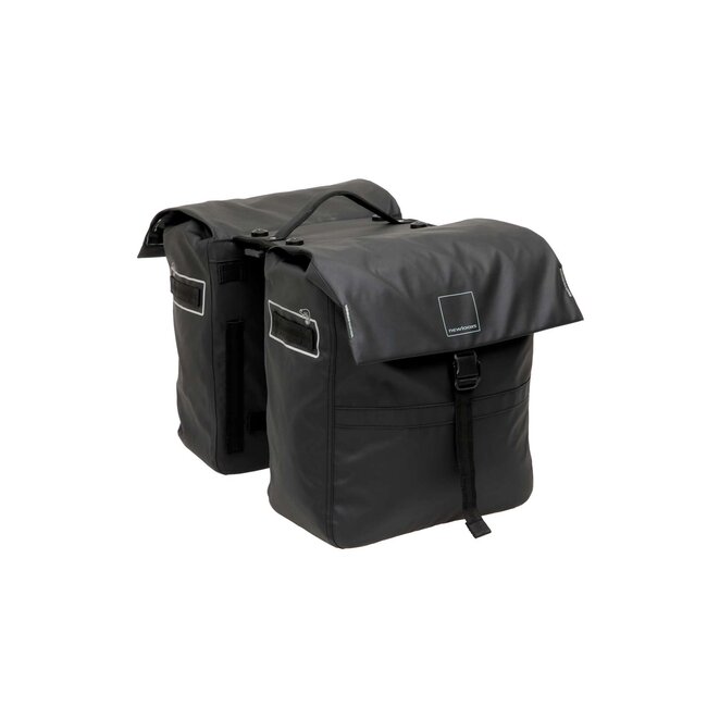 New Looxs Leeds Double fietstas Zwart / 38 liter / MIK 2.0