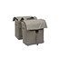 New Looxs Leeds Double fietstas Taupe / 38 liter / Riempjes