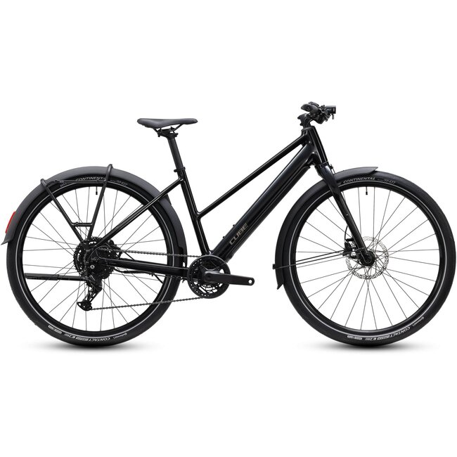 Cube Editor Hybrid ONE 360 FE 2027 Black/Irongrey Trapeze - zijaanzicht