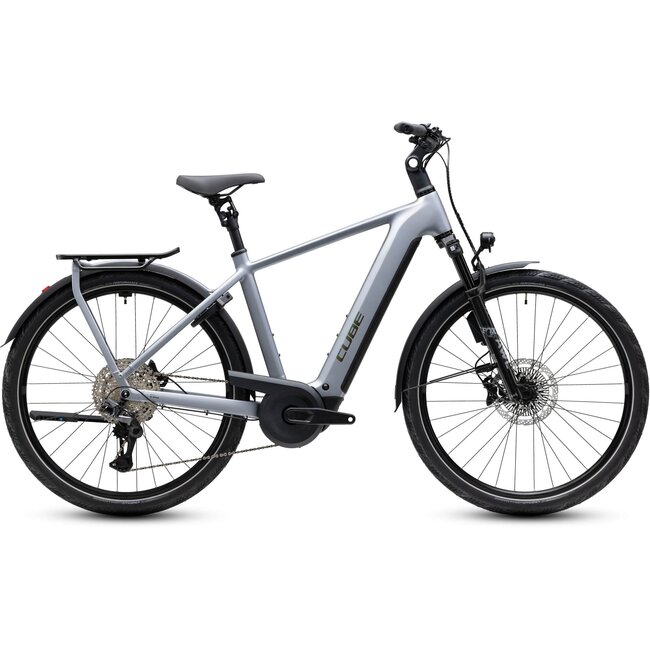Cube Kathmandu HYBRID EXC 800 2027 Slategrey/Chrome Hoge instap - zijaanzicht