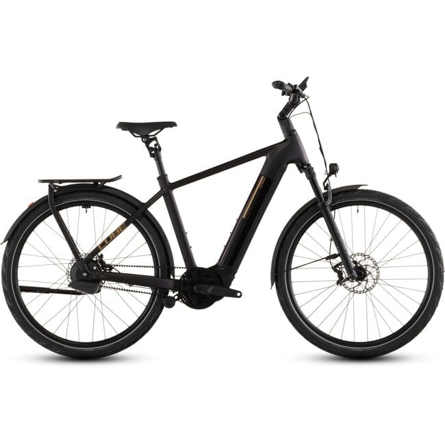 Cube Kathmandu HYBRID COMFORT SLX 800 2026 SOLARECLIPSE/GOLD Hoge instap - zijaanzicht