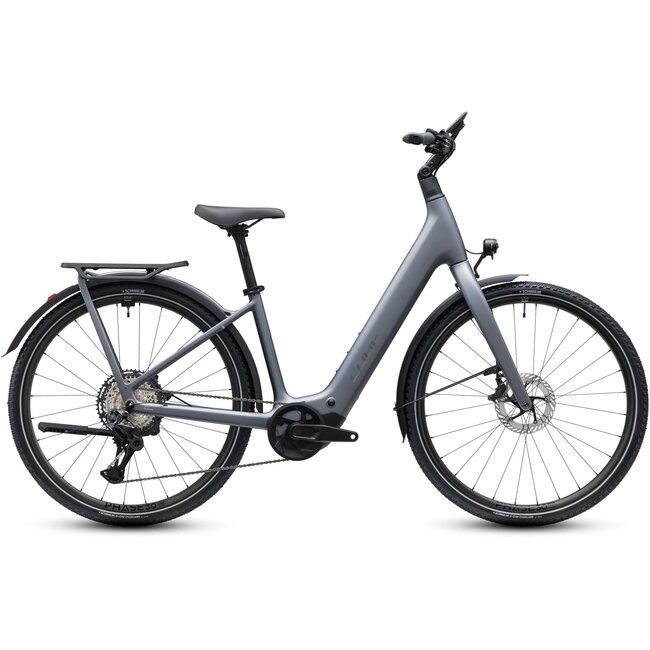 Cube Kathmandu HYBRID C:62 SLT 400X 2027 Ashgrey/Prizm Lage instap - zijaanzicht