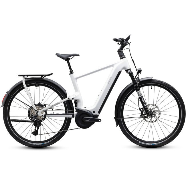 Cube Kathmandu HYBRID ONE11 HPC SLX 800 2027 Metallicwhite/Prizm Hoge instap - zijaanzicht
