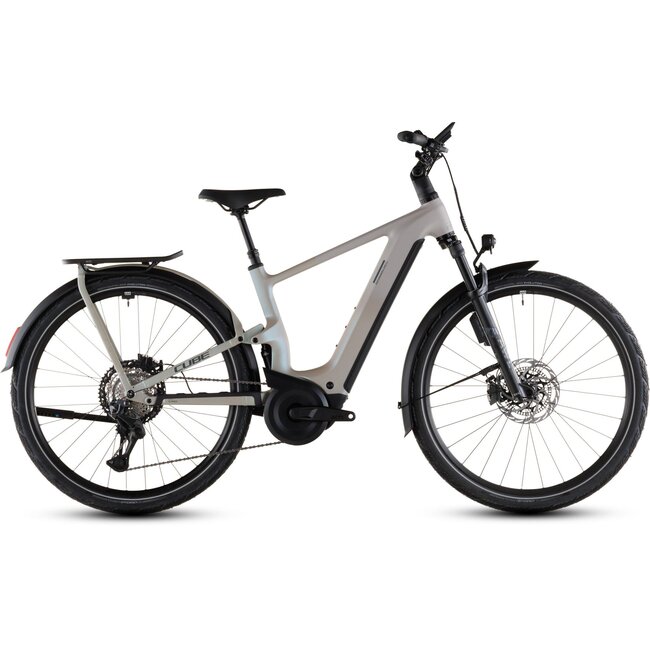 Cube Kathmandu HYBRID ONE11 HPC SLT 800 2027 GLINTSAND/OATGREY Hoge instap - zijaanzicht