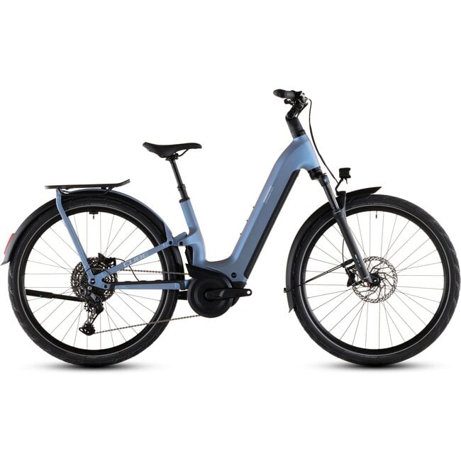 Cube Kathmandu HYBRID ONE11 HPC PRO 800 2027 HAZEBLUE/BLUE Lage instap - zijaanzicht