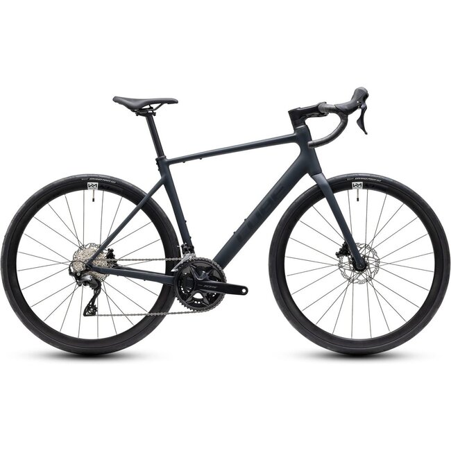 Cube Attain Aluminium SLX 2027 Black/Chrome · zijaanzicht
